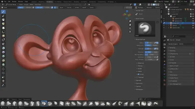 Blender Video Sequence Editor screenshot on Ubuntu
