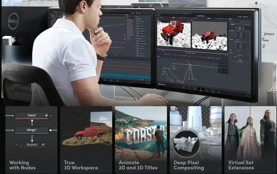 DaVinci Resolve video editor screenshot on Ubuntu