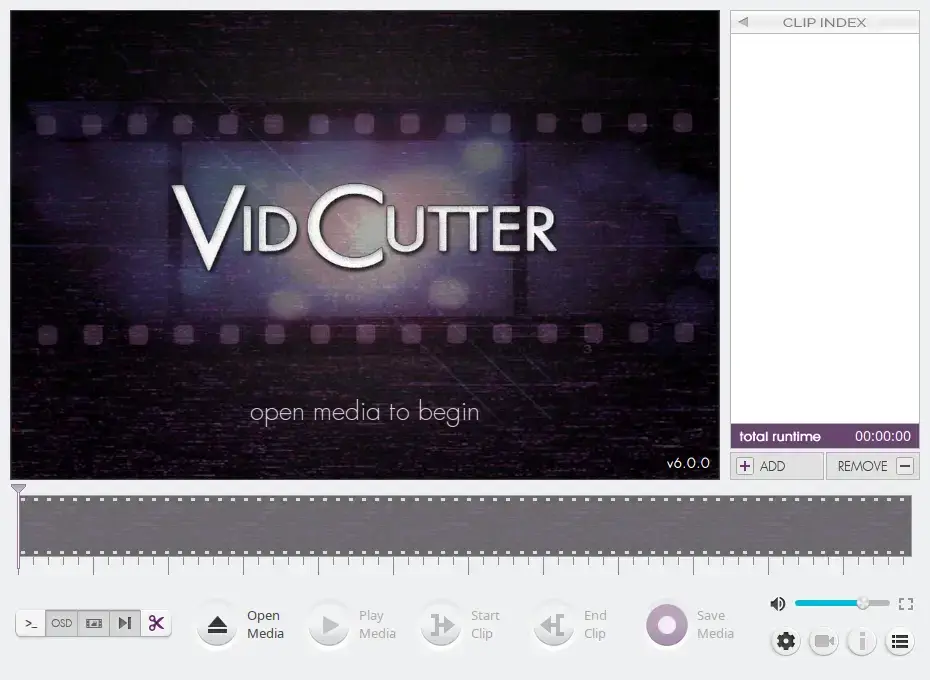 Vidcutter screenshot on Ubuntu