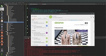 Dekko native imap email client for ubuntu touch shows desktop convergence