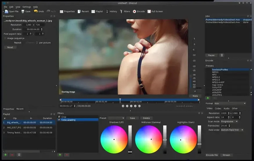 Shotcut editing image - How to Install Shotcut on Ubuntu 26.04 - Complete Guide