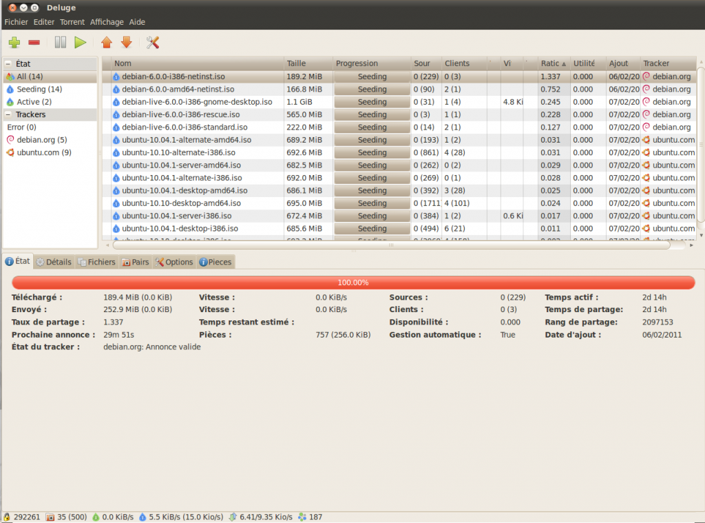 Deluge bittorrent for linuxmint
