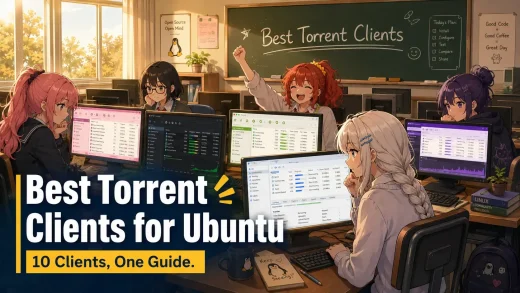 Top torrent clients on linux cover - Top 7 Free Torrent Clients on Ubuntu (2025)