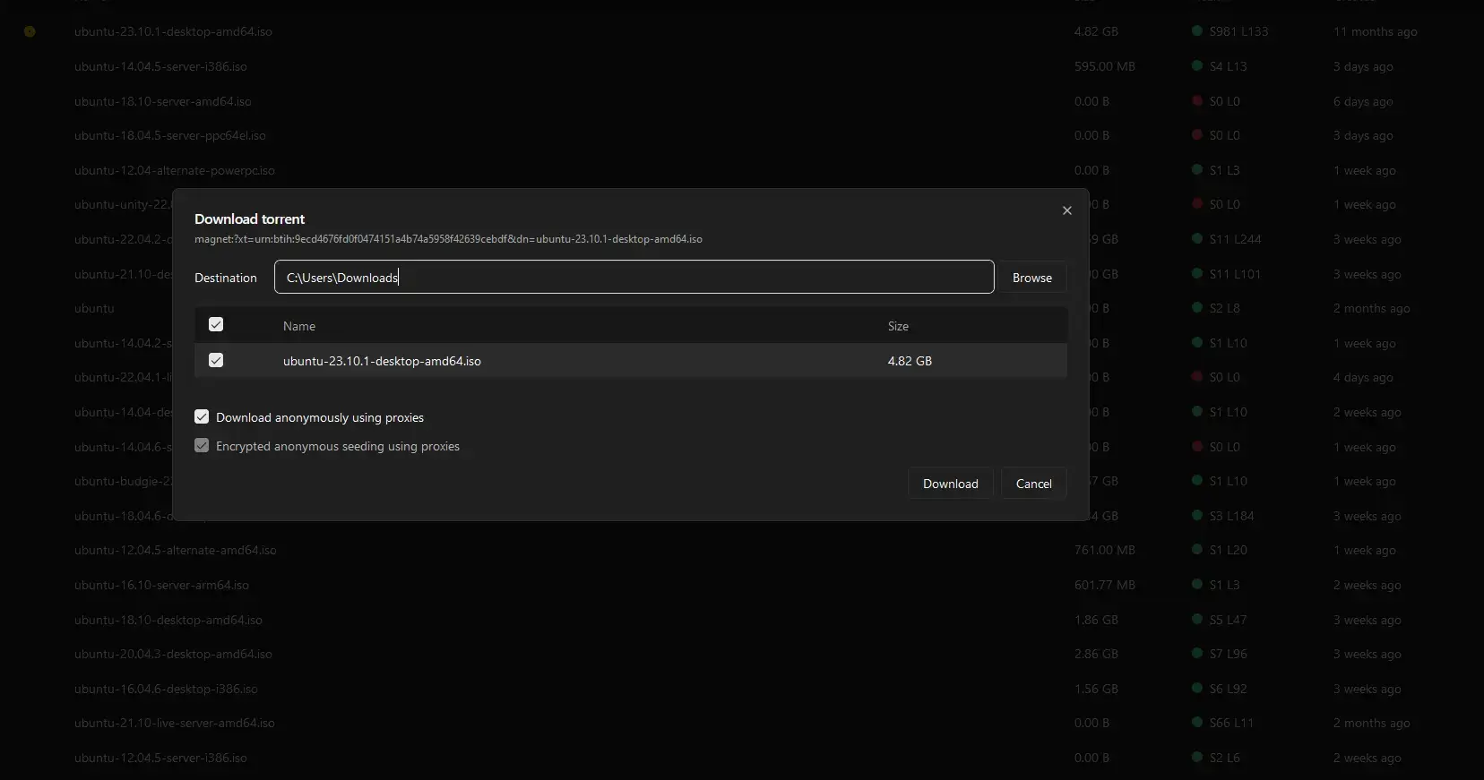 Tribler screenshot Tribler screenshot - Top 7 Free Torrent Clients on Ubuntu (2025)