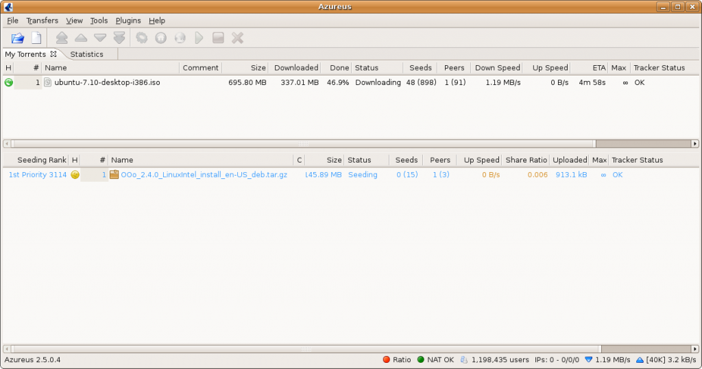 Vuze torrent downloads