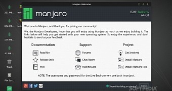 Manjaro linux xfce 15 09 rc1 features linux kernel 4 1 lts and xfce 4 12