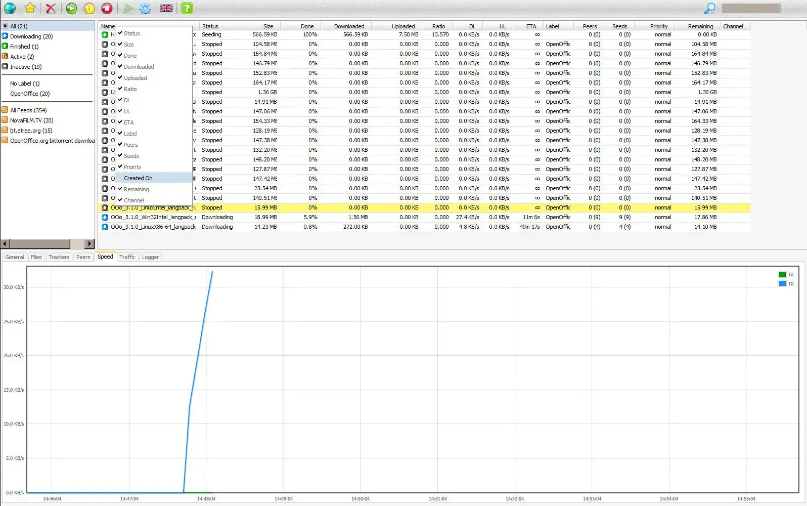 Rutorrent screenshot Rutorrent screenshot - Top 7 Free Torrent Clients on Ubuntu (2025)