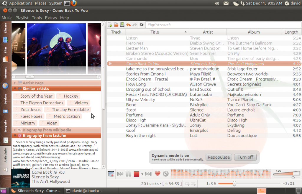 Clementine media player ubuntu