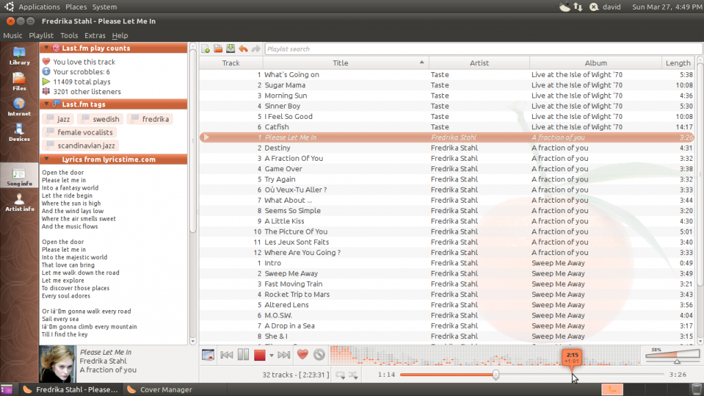 Clementine play movies on ubuntu