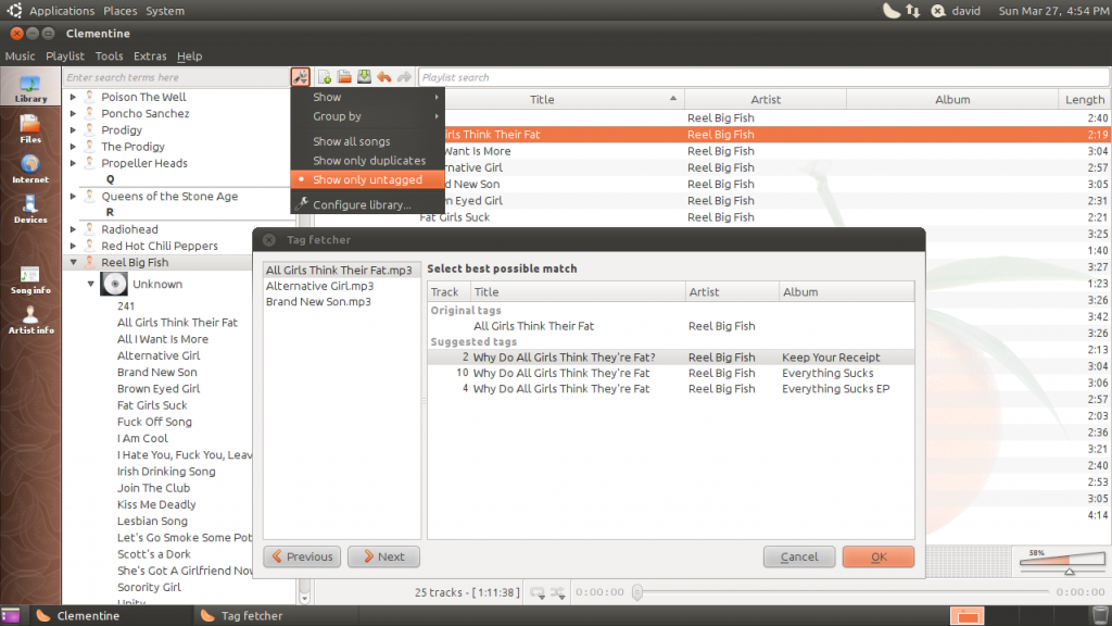 Clementine player for linux