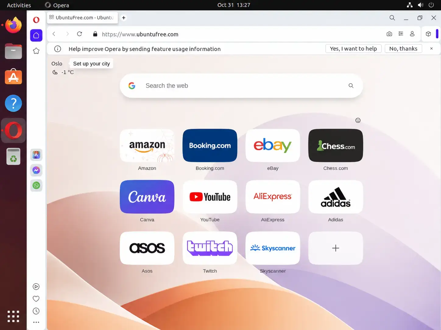 Opera on ubuntu live screenshot Opera on ubuntu live screenshot - Opera for Ubuntu 24.04: Install Guide & Tips