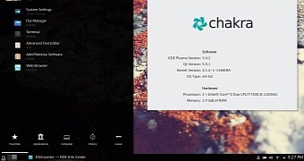 Chakra gnu linux to use kde plasma 5 as default desktop environment