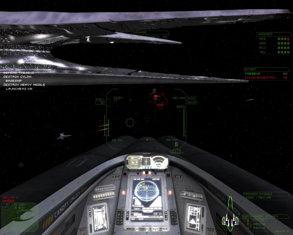Diaspora game cockpit action