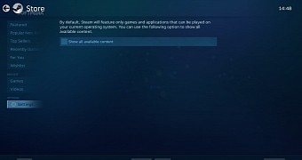 Steamos finally gets proper filters to sort by os