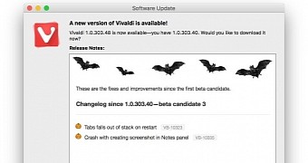 Vivaldi web browser gets halloween release improves tabs unstacking on restart