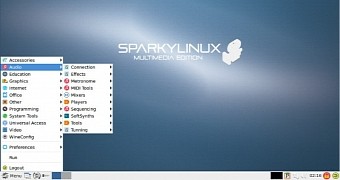 Introducing the sparkylinux multimedia edition a live cd full of tools for artists on the go