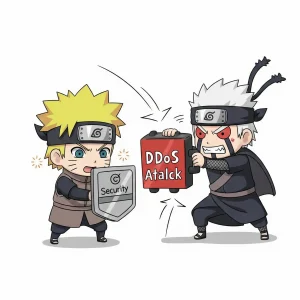 Naruto vs bad guy ddos prevent