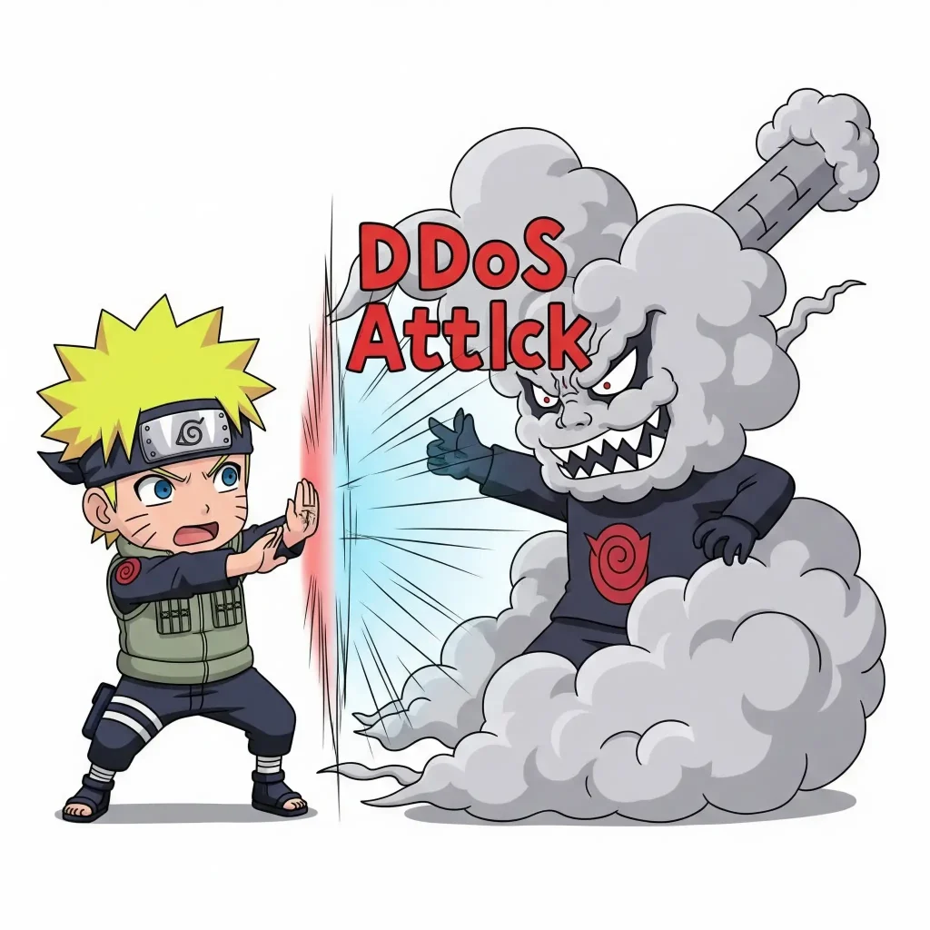 Naruto vs monster ddos attack