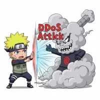 Naruto vs monster ddos attack