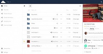 Owncloud 8 2 gets its second point release with sharing and ui improvements