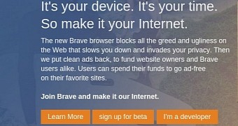 Bravo internet browser blocks regular ads and replaces them with its own
