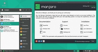 Third manjaro linux 16 06 daniella preview lands with linux kernel 4 6 support