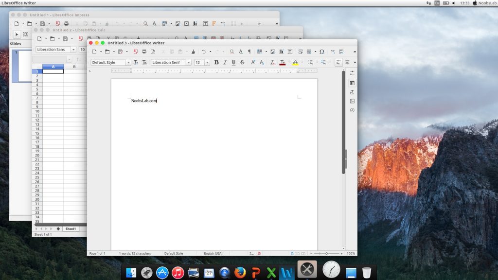 Mac theme libreoffice