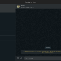 Whatsapp for linux screenshot
