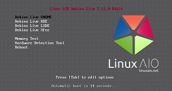 Linux aio brings all the debian live 7 11 0 editions into a single iso image