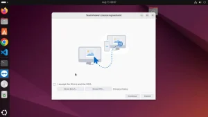 Screenshot of teamviewer showing first screen - How to Install TeamViewer on Ubuntu 26.04 - Complete Guide