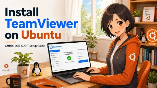 Teamviewer install guide cover on ubuntu - How to Install TeamViewer on Ubuntu 26.04 - Complete Guide