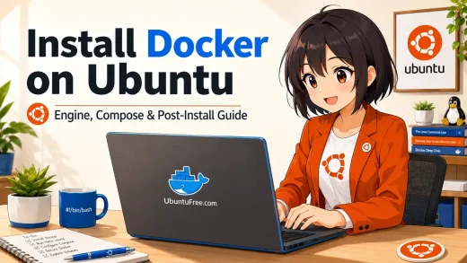Installing docker on ubuntu guide cover - Docker on Ubuntu 24.04: Install Guide