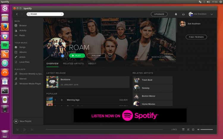 Spotify for ubuntu