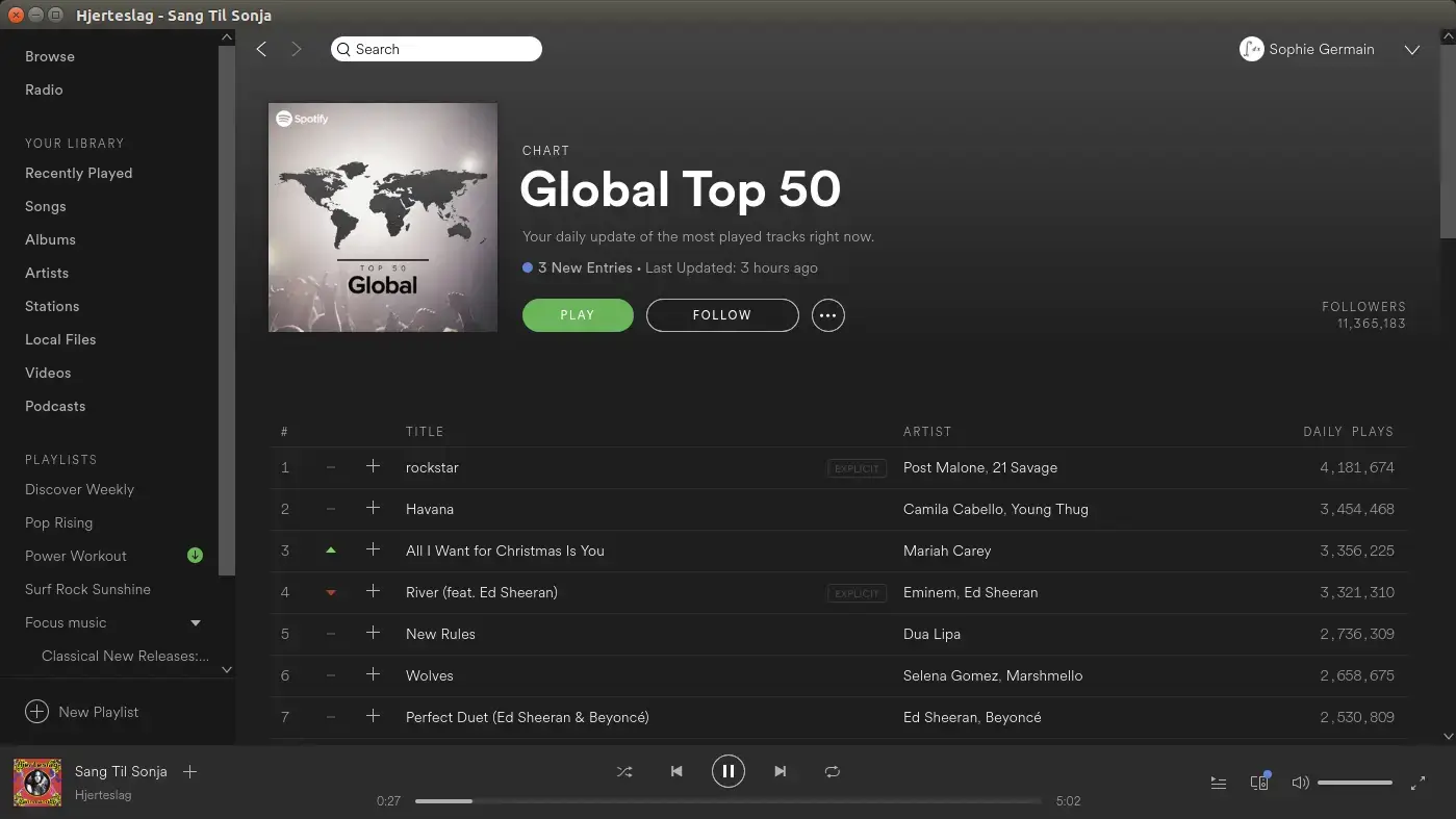 Spotify screenshot - How to Install Spotify on Ubuntu 26.04 - Complete Guide
