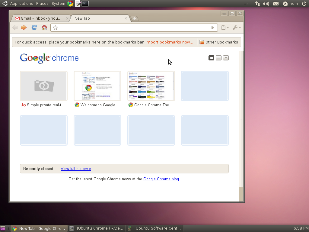 Chrome browser linux