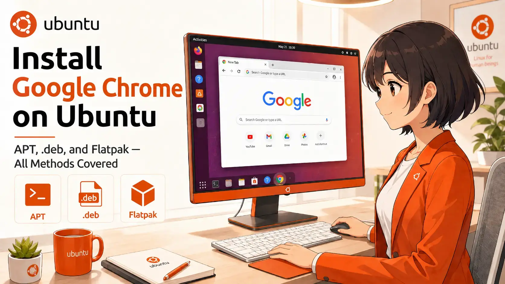 Get google chrome browser on linux cover - Chrome Browser on Ubuntu 24.04: Install Guide & Tips