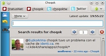 Choqok 1 6 micro blogging client lands for kde users with better twitter support