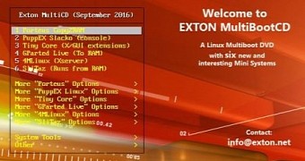 Exton multibootcd 6 os now includes 4mlinux tiny core slitaz porteus puppex