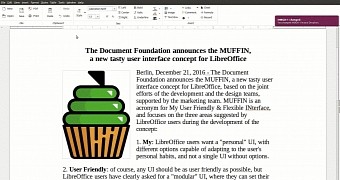 Libreoffice 5 3 to launch with muffin a user friendly and flexible ui concept