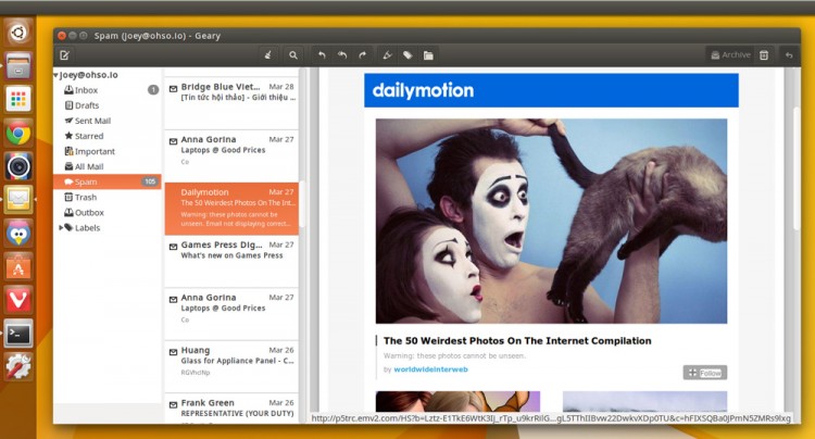 Geary for ubuntu email