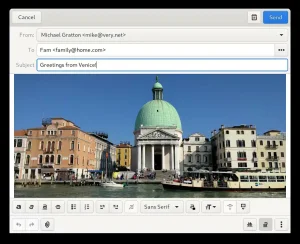 Attaching an image on geary - How to Install Geary on Ubuntu 26.04 - Complete Guide