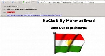 Kurdish hacker posts anti isis message on opensuse s website data remains safe