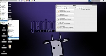 Gentoo based exgent linux os launches with xfce 4 12 1 and linux kernel 4 10 1