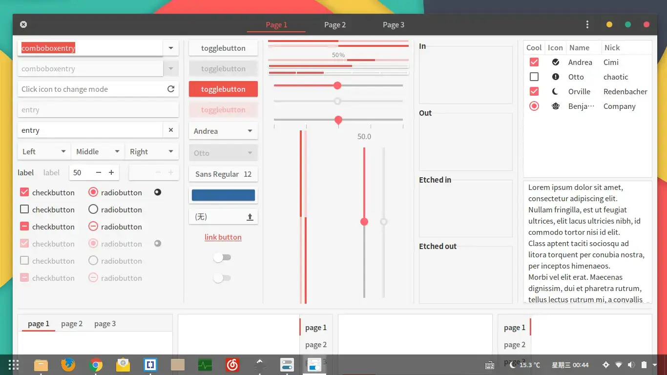 Light background options