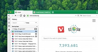 Vivaldi 1 9 browser is out with ecosia search engine to help reforest the planet