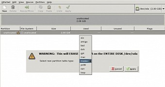 4mparted 22 0 disk partitioning live cd enters beta based on gparted 0 28 1