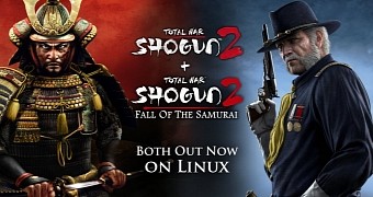 Total war shogun 2 and fall of the samurai are out now on linux and steamos