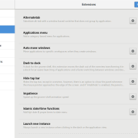Gnome tweak tool extensions