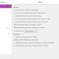 Settings tilix