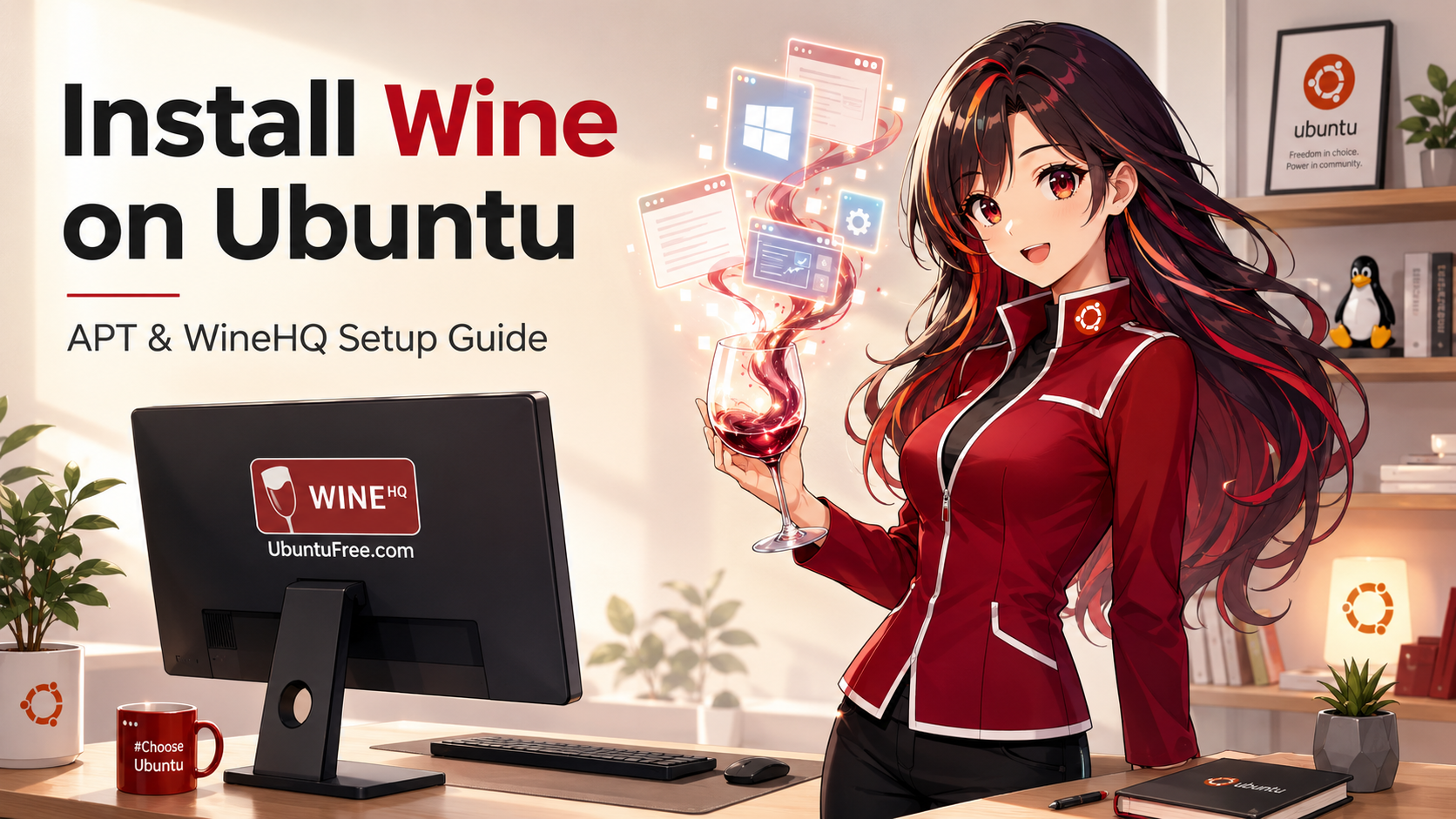 Wine on linux ubuntu guide cover - How to Install Wine on Ubuntu 26.04 - Complete Guide